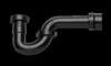 1-1/4 X 1-1/2 Plastic P Trap Slip-Joint W/Mc Black