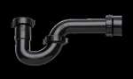 1-1/4 X 1-1/2 Plastic P Trap Slip-Joint W/Mc Black