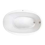 58 X 38 Acrylic Oval Bath White