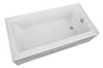 60 X 30 Left Hand Acrylic Bath With Skirt White