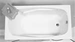 60 X 32 Right Hand Acrylic Bath With Skirt Biscuit