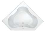 60 X 60 Acrylic Corner Bath With Skirt White