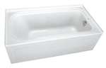 72 X 42 Left Hand Acrylic Bath With Skirt White
