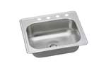 25 X 22 Three Hole 6.0 22 Gauge 1 Bowl Stainless Steel Sink
