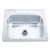 25 X 22 Four Hole 6.5 22 Gauge 1 Bowl Stainless Steel Sink