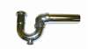 1-1/2 17 Gauge Sink Trap W/PVC Adapter Chrome