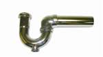 1-1/2 17 Gauge Sink Trap W/CO & Tube Chrome