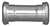 1-1/2 22GA Slip-Joint Coupling Chrome
