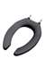 Elongated Bowl Closet Seat Commercial Open Front Less Cover Black