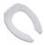 Elongated Bowl Closet Seat Open Front Less Cover With American Standard White