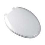 Elongated Bowl Closet Seat Plastic Slow With Ec White