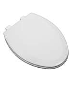 Elongated Bowl Closet Seat Extra Heavy Plastic With Ec White