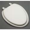 Elongated Bowl Wood Closet Seat Economy White