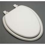 Elongated Bowl Wood Closet Seat Economy White