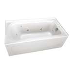 60 X 36 Right Hand Acrylic Whirlpool With Skirt Biscuit