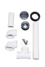 Waste & Overflow PVC Schedule 40 Lift and Turn Chrome Plated