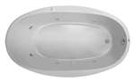 70 X 40 Acrylic Oval Whirlpool White