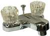*TRN Lead Law Compliant 1.5 Gallons Per Minute 2 Handle Acrylic Lavatory Faucet With