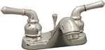 Lead Law Compliant 1.5 GPM 2 Handle Decorative Lavatory With Metal Pop Up Brushed Nickel