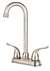 Lead Law Compliant 2 Handle 1.5 Decorative Lever Bar Faucet Brushed Nickel