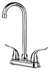 Lead Law Compliant 2 Handle 1.5 Decorative Lever Bar Faucet Polished Chrome