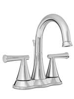 Lead Law Compliant 1.5 GPM 2 Handle Lever 4 Lavatory Faucet Polished Chrome