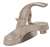 Lead Law Compliant 1.5 GPM 1 Handle Lever Lavatory Faucet With Pop Up Brushed Nickel