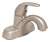 Lead Law Compliant 1.5 GPM 1 Handle Lever Lavatory Faucet Less Pop Up Brushed Nickel
