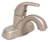 Lead Law Compliant 1.5 GPM 1 Handle Lever Lavatory Faucet Less Pop Up Brushed Nickel