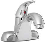 Lead Law Compliant 1.5 GPM 1 Handle Lever Lavatory Faucet Less Pop Up Polished Chrome
