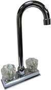 Lead Law Compliant 1.5 GPM 2 Handle Bar Faucet W/10 Spout Polished Chrome