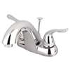 Lead Law Compliant 2 Handle 1.5 Lever 4 Lavatory Faucet Polished Chrome