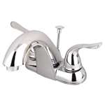 Lead Law Compliant 2 Handle 1.5 Lever 4 Lavatory Faucet Polished Chrome