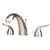 Lead Law Compliant 1.5 GPM 2 Handle Lever Widespread Lavatory Brushed Nickel