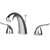 Lead Law Compliant 1.5 GPM 2 Handle Lever Widespread Lavatory Polished Chrome