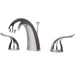 Lead Law Compliant 1.5 GPM 2 Handle Lever Widespread Lavatory Polished Chrome
