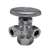 Lead Law Compliant Chrome Plated 5/8OD X3/8X3/8 MT Dual Outlet ST