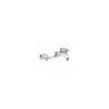Lead Law Compliant 2 GPM 2 Handle 6 Wall Mount Kitchen Less Dish Polished Chrome