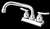 Lead Law Compliant 1.5 GPM 2 Handle Metal Handle Laundry F