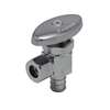 Lead Law Compliant Chrome Plated 1/2 PEX X 3/8 Compact Angle ST