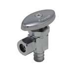 Lead Law Compliant Chrome Plated 1/2 PEX X 3/8 Compact Angle ST