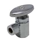 Lead Law Compliant Chrome Plated 1/2 FIP X 3/8 OD Compact Angle ST