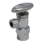 Lead Law Compliant Chrome Plated 1/2 CPVC X3/8 Compact MT Angle ST