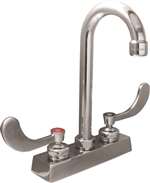 Lead Law Compliant 1.5 GPM 2 Handle 4 Centerset Commercial Bar Polished Chrome
