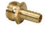 Lead Law Compliant 3/4 Barb X 3/4 FHT Brass Hose Adapter