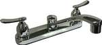 Lead Law Compliant 1.5 GPM 2 Handle Kitchen Faucet W/Spr