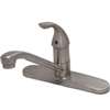 Lead Law Compliant 1.5 GPM 1 Handle Kitchen Faucet Less Spray Polished Chrome