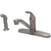 Lead Law Compliant 1.5 GPM 1 Handle Kitchen Faucet With Spray Polished Chrome