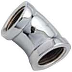 Lead Law Compliant 1/2 Chrome Brass 45 ELL