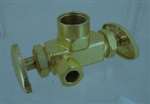 Lead Law Compliant 5/8 X 3/8 X 1/4 OD DU Handle Valve Rough Brass